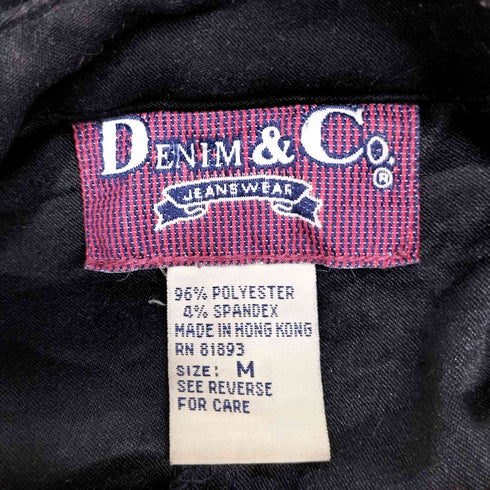 デニムアンドコー Denim&Co フェイクスウェードサファリジャケット メンズ JPN:M