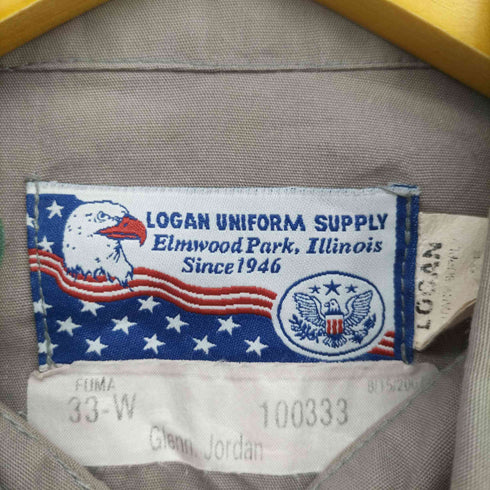 Logan Uniform Supply フラップポケット エポレット ミリタリーシャツ メンズ 15 1/2