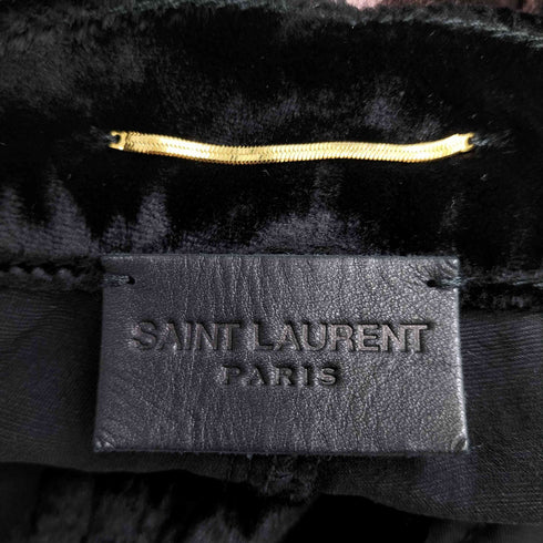 サンローランパリ SAINT LAURENT PARIS 2019年 ベルベットパンツ ベロア レディース 27