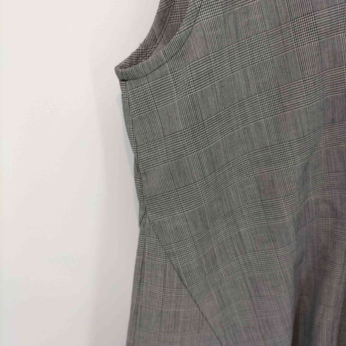 トリココムデギャルソン tricot COMME des GARCONS AD1996 グレンチェック ウールスキッパーN/Sワンピース レディース