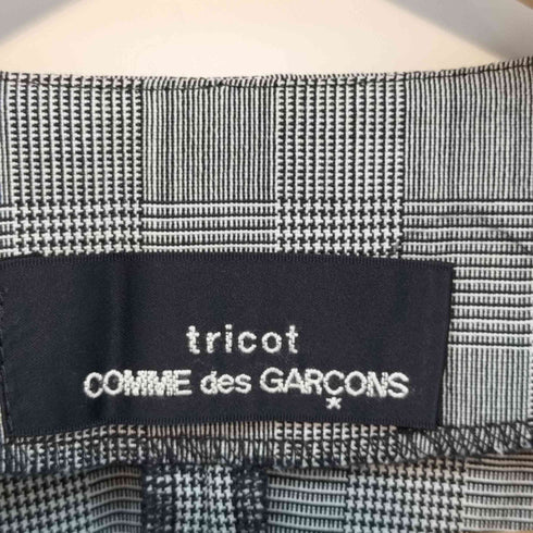 トリココムデギャルソン tricot COMME des GARCONS AD1996 グレンチェック ウールスキッパーN/Sワンピース レディース