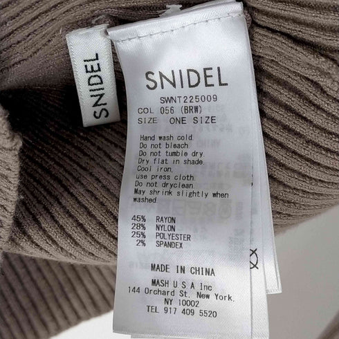スナイデル snidel シンプルパフスリニットプルオーバー レディース ONE SIZE