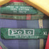 ポロバイラルフローレン Polo by RALPH LAUREN 80-90S 緑タグ ポニー刺繍 コットン L/S シャツ メンズ import:XL