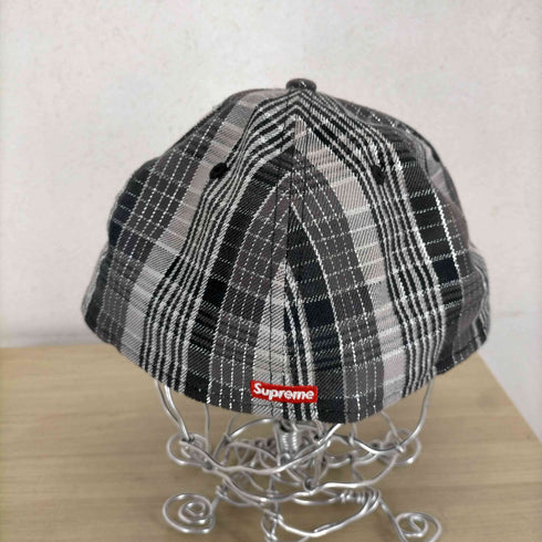 シュプリーム Supreme 23ss metallic plaid s logo new era hat メンズ 59.6cm