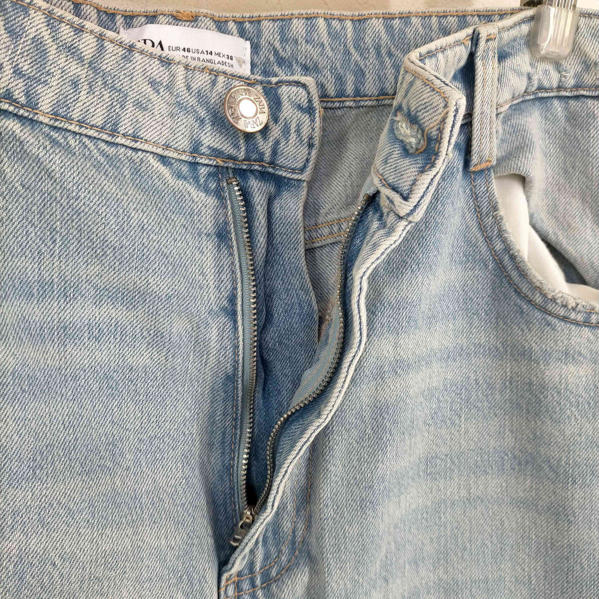 ZARA 度重なっ TRF カーゴ ミッドライズ デニムパンツ