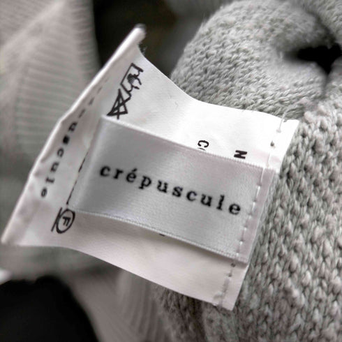 クレプスキュール crepuscule コットン 鹿の子 ニット メンズ JPN:1