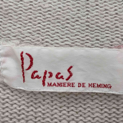 パパス papas リネンコットン ロールネックニット メンズ import:M