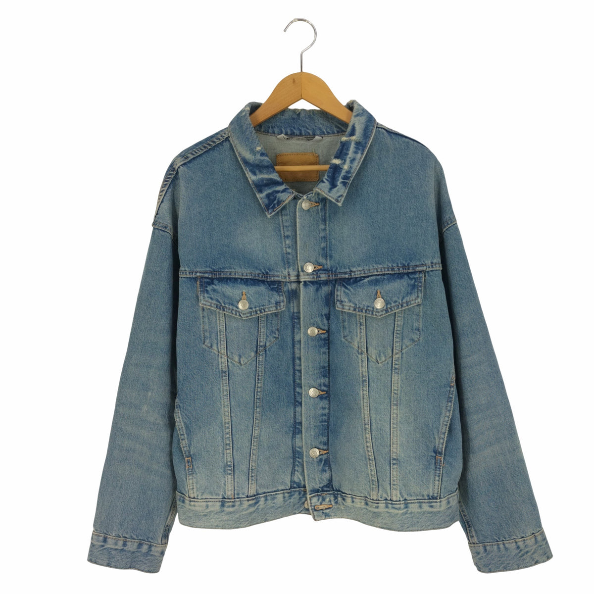 ザラ ZARA RELAXED FIT CROPPED DENIM JACKET リラックスド フィット