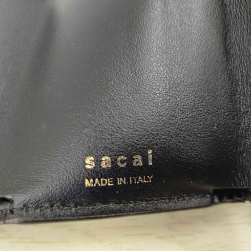 サカイ Sacai Half Metal Trifold Wallet レディース