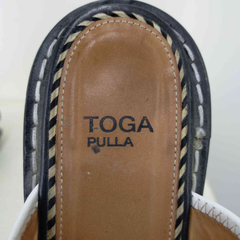トーガプルラ TOGA PULLA DOUBLE BUCKLE PLATFORM SANDALS レディース 38