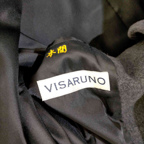 ビサルノ VISARUNO アンゴラウール ステンカラーコート メンズ JPN:L