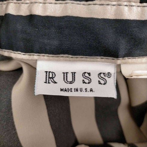 RUSS MADE IN USA サテンストライプシャツ レディース 14