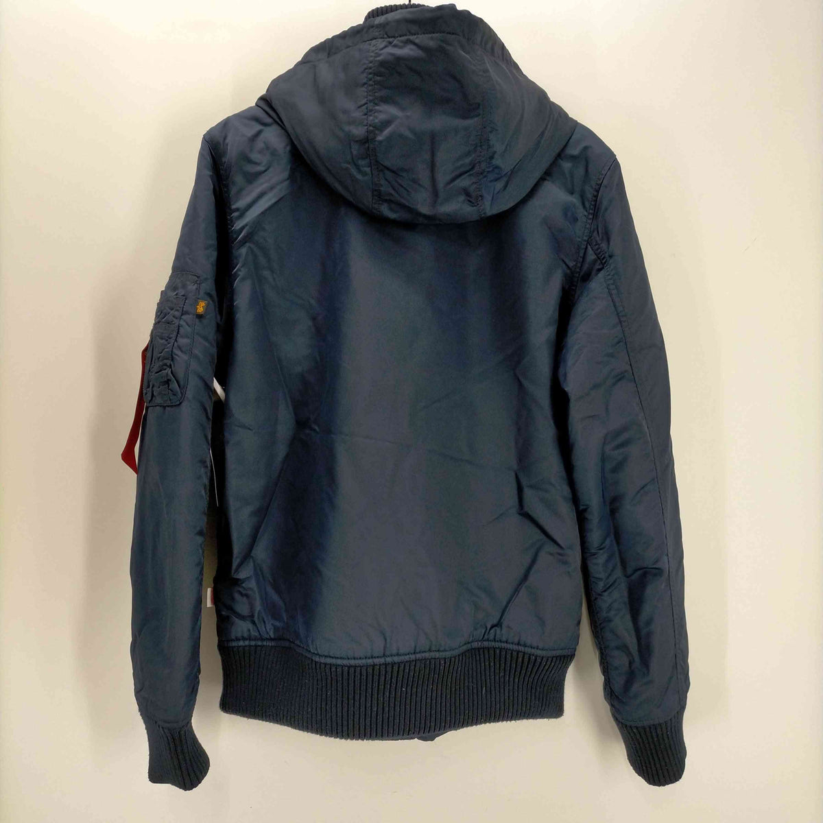 アルファインダストリーズ ALPHA INDUSTRIES フーデッドリブジャケット フライトジャケット メンズ import：XL