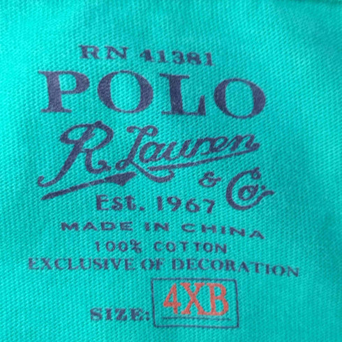ポロラルフローレン POLO RALPH LAUREN ポニー 刺繍 S/S ポケット S/S Tシャツ ビッグサイズ メンズ 4XB