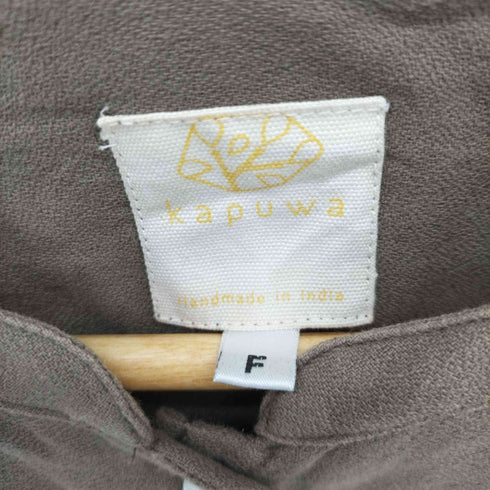カプワ KAPUWA タックバンドカラーシャツワンピース レディース FREE