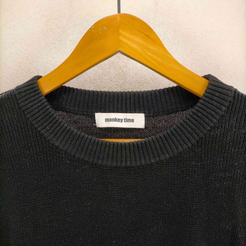 モンキータイム MONKEY TIME COTTON AZE CROPPED VEST/クロップドベスト メンズ JPN:L