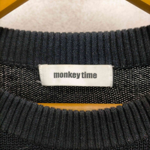 モンキータイム MONKEY TIME COTTON AZE CROPPED VEST/クロップドベスト メンズ JPN:L