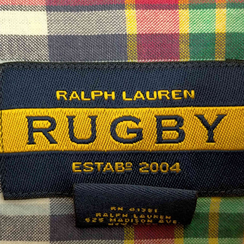ラグビーラルフローレン Rugby Ralph Lauren ボタンダウン 長袖チェックシャツ メンズ import:M