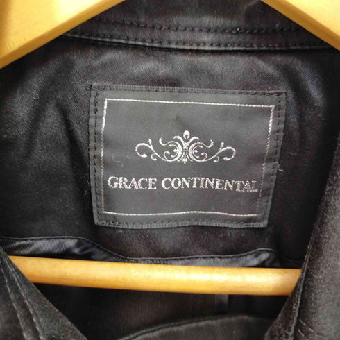 グレースコンチネンタル GRACE CONTINENTAL レザーライントレンチコート レディース 36