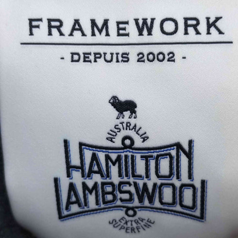 フレームワーク FRAMeWORK ケーブルニット 長袖ニット ウールニット レディース