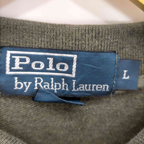 ポロバイラルフローレン Polo by RALPH LAUREN スモールポニー刺繍鹿の子L/S ポロシャツ メンズ import:L