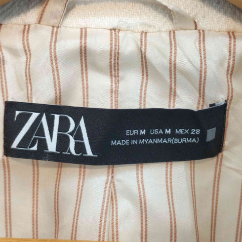 ザラ ZARA RUSTIC COAT ダブルテーラードジャケット レディース JPN:M