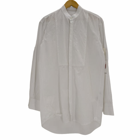 BOURRIENNE Paris X コットンリネン 比翼バンドカラーシャツ レディース import:XS XS