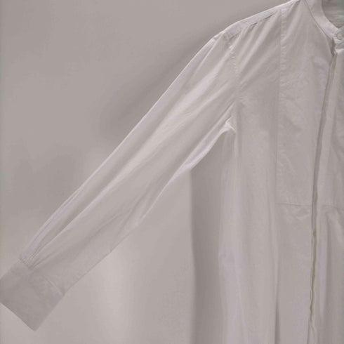 BOURRIENNE Paris X コットンリネン 比翼バンドカラーシャツ レディース import:XS XS