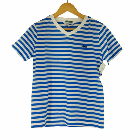 シュミーズ ラコステ CHEMISE LACOSTE VネックボーダーTシャツ レディース JPN:1