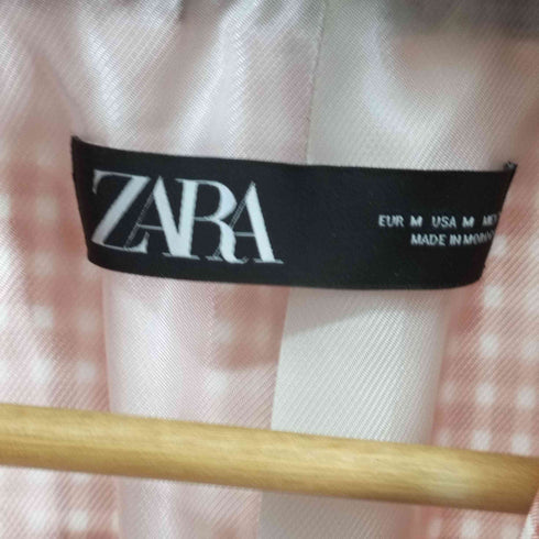 ザラ ZARA GINGHAM BLAZER レディース M