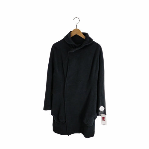ヨウジヤマモトファム Yohji Yamamoto FEMME 18AW カシミヤ30% アシンメトリー ウールコート レディース JPN:1
