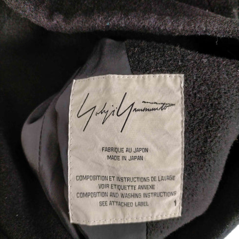 ヨウジヤマモトファム Yohji Yamamoto FEMME 18AW カシミヤ30% アシンメトリー ウールコート レディース JPN:1