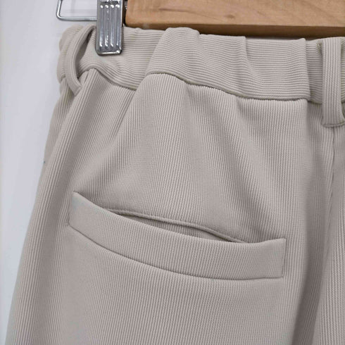 クラネ CLANE RIB STRIPE TUCK PANTS リブストライプタックパンツ レディース 1