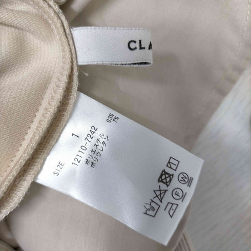 クラネ CLANE RIB STRIPE TUCK PANTS リブストライプタックパンツ レディース 1