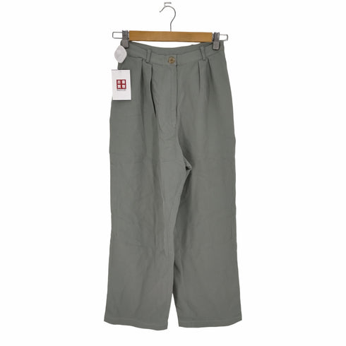 CASUAL CORNER 2タック シルクパンツ レディース 4