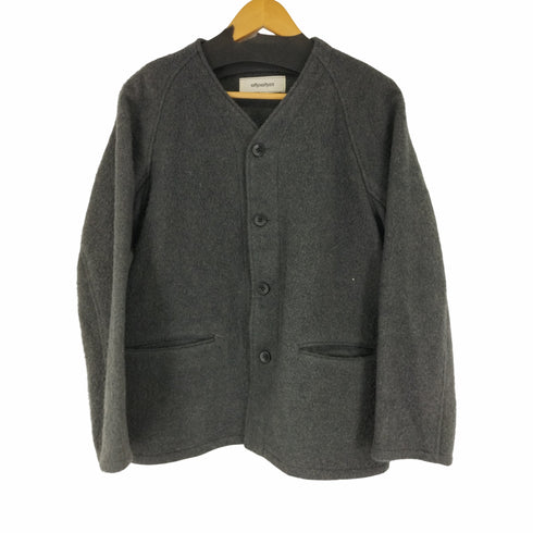 フーワット WhoWhat ノーカラー ウールジャケット メンズ JPN:S