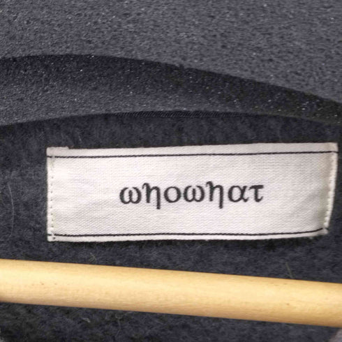 フーワット WhoWhat ノーカラー ウールジャケット メンズ JPN:S