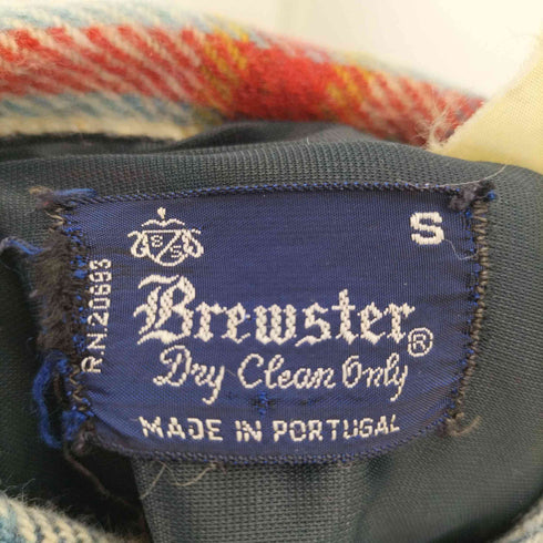 ブリュースター Brewster 70-80s Plaid Wool Shirt メンズ S