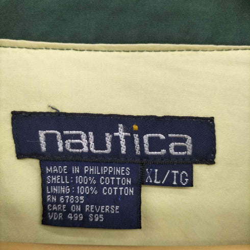 ノーティカ NAUTICA 90S 襟チェック デニム スイングトップ メンズ import:XL
