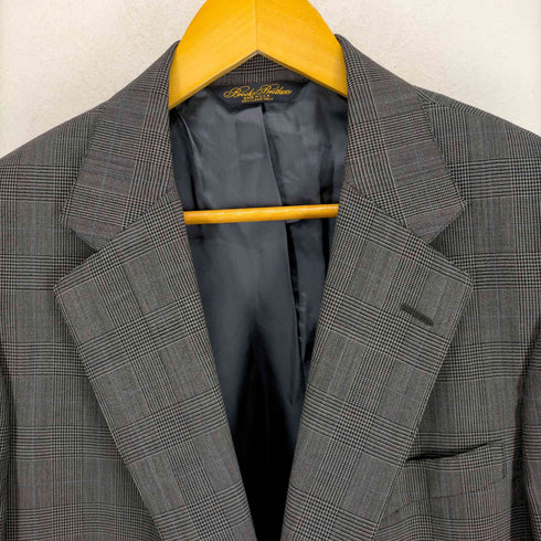 ブルックスブラザーズ BROOKS BROTHERS MADE IN USA 段返り3つボタン チェックテーラードジャケット メンズ US:40