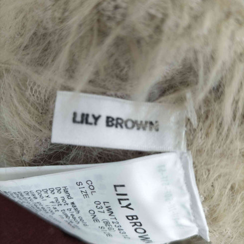 リリーブラウン Lily Brown フェザーヤーンニットプルオーバー レディース ONE SIZE