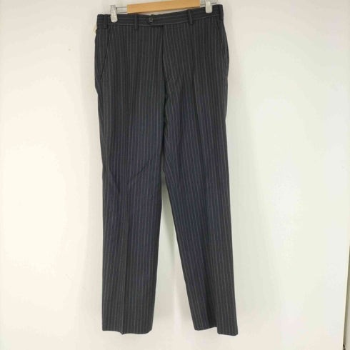 アルマーニコレツィオーニ ARMANI COLLEZIONI ウールストライプ 2Bテーラードジャケット&パンツ セットアップ メンズ 上下48