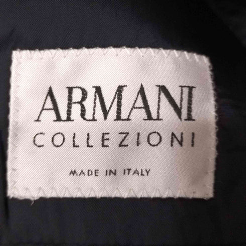 アルマーニコレツィオーニ ARMANI COLLEZIONI ウールストライプ 2Bテーラードジャケット&パンツ セットアップ メンズ 上下48