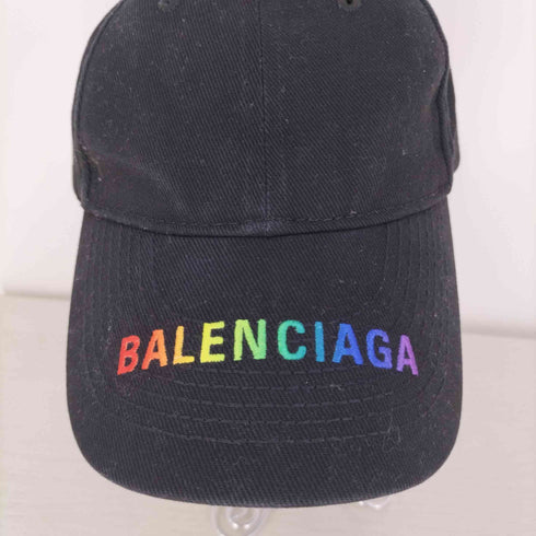 バレンシアガ BALENCIAGA レインボーロゴベースボールキャップ メンズ L