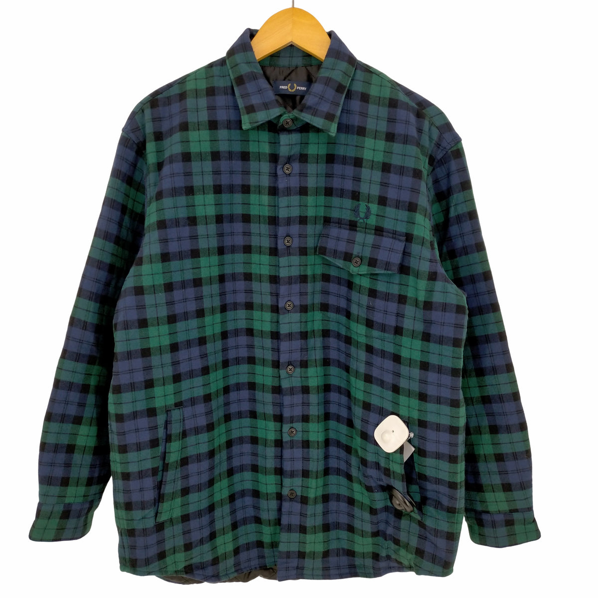 フレッドペリー FRED PERRY QUILTED TARTAN SHIRT メンズ import：M – ブランド古着買取販売バズストア