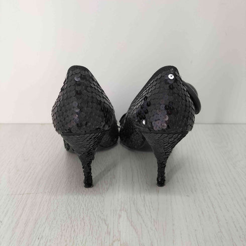 プラダ PRADA サテンスパンコール ハイヒール レディース EUR:37