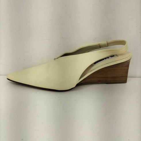 ジルサンダー JIL SANDER ウエッジソール ポインテッドトゥパンプス レディース EUR:37.5