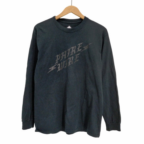 ファイヤーワイヤー phirewire ロゴプリント スカル ハート クルーネック プリント ロン Tシャツ メンズ