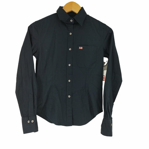 ポロジーンズカンパニーラルフローレン POLO JEANS COMPANY RALPH LAUREN ポケット刺繍シャツ レディース import:S