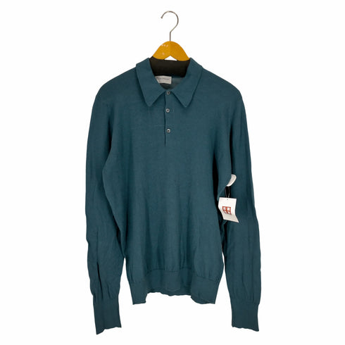 ジョンスメドレー JOHN SMEDLEY ハーフボタンコットンL/S シャツ メンズ JPN:L